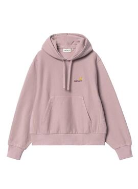 Sweatshirt Carhartt American Script Rosa für Damen.