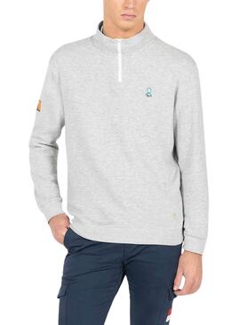 Sweatshirt El Pulpo Perkins Graues Patch Für Männer