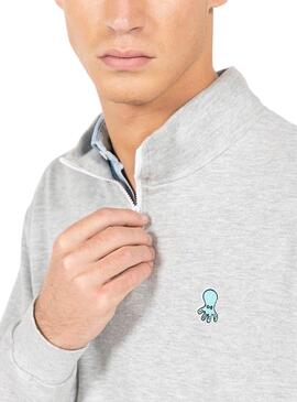 Sweatshirt El Pulpo Perkins Graues Patch Für Männer