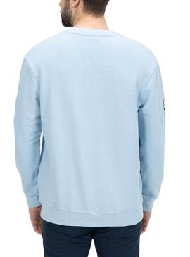 Sweatshirt El Pulpo Patch Gedruckt Blau Mann