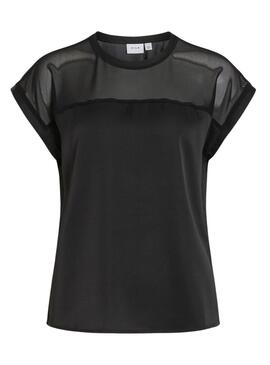 Top Vila Villette Negro Für Damen