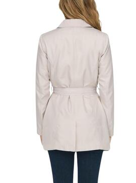 Gabardina Only Valerie Beige für Damen