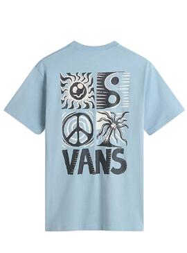 T-Shirt Vans Sunbaked Blau für Herren