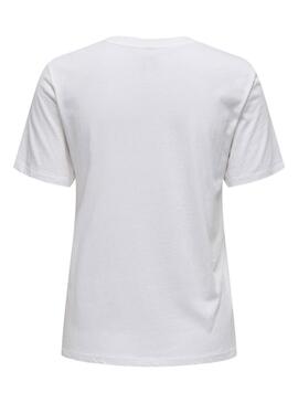 T-Shirt Only Lucia Weiß für Damen