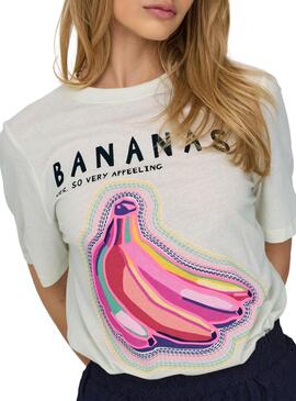 T-Shirt Only Blinis Weiß für Damen