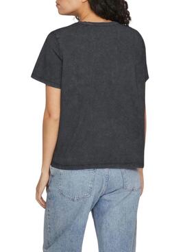 T-Shirt Vila Rock California Schwarz für Damen