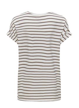 T-Shirt Only Moster Beige für Damen