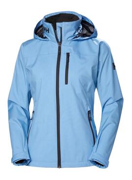 Damen-Jacke Helly Hansen Crew Hooded Blau.