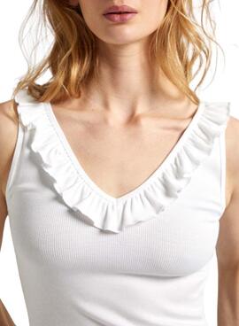Pepe Jeans Leire Weißes T-Shirt für Damen