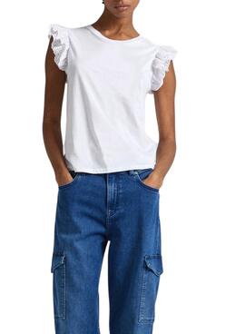 Pepe Jeans Lindsay Weißes T-Shirt für Damen.