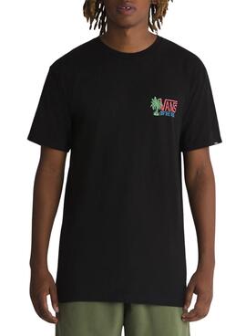 T-Shirt Vans Palm Lines Schwarz für Herren