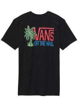 T-Shirt Vans Palm Lines Schwarz für Herren