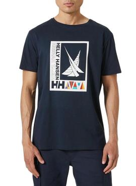 T-Shirt Helly Hansen Shoreline Marineblau für Herren