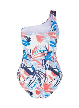 Badeanzug Pepe Jeans Leaf Asymmetrisch für Damen