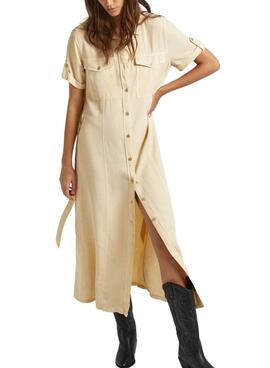 Kleid Pepe Jeans Evelinda Beige für Damen