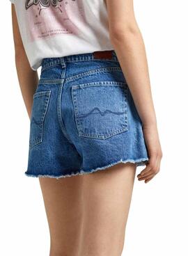 Kurze Hose Pepe Jeans Denim A Line für Damen