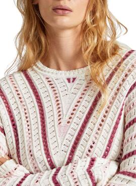 Pullover Pepe Jeans Ginny Rosa für Damen.