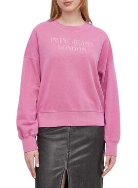 Sweatshirt Pepe Jeans Kelly Rosa für Damen