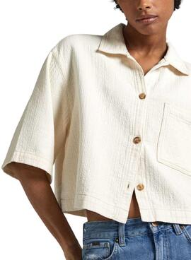 Bluse Pepe Jeans Elle Beige für Damen