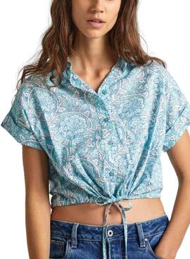 Bluse Pepe Jeans Mer Blau Für Damen.