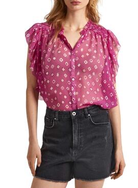 Bluse Pepe Jeans Marley Rosa für Damen