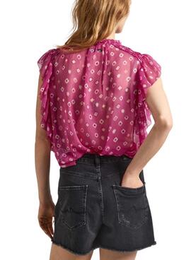 Bluse Pepe Jeans Marley Rosa für Damen