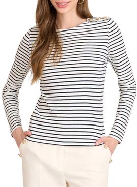 T-Shirt Naf Naf Marineblau für Damen