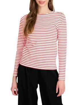 T-Shirt Naf Naf Marin Rot für Damen.