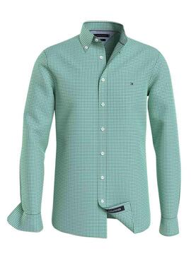 Tommy Hilfiger Flex Textured Green Shirt für Herren