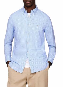 Tommy Hilfiger Flex Textured Blue Shirt für Herren