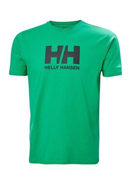 T-Shirt Helly Hansen Logo Grün für Herren