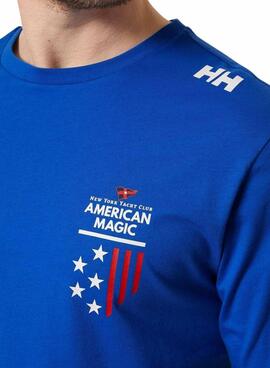 T-shirt Helly Hansen American Magic Blau für Herren