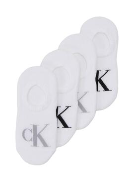 Söckchen Calvin Klein Footie Pinky Weiß für Damen
