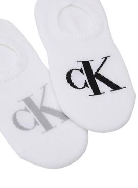 Söckchen Calvin Klein Footie Pinky Weiß für Damen