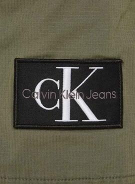 Bermudas Calvin Klein Washed Cargo Grün für Herren