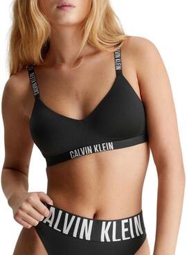 Bralette Calvin Klein Gefüttert Schwarz für Damen.