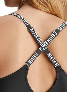 Bralette Calvin Klein Gefüttert Schwarz für Damen.