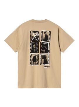 T-Shirt Carhartt Contact Sheet in Braun für Männer