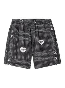 Bermudas Carhartt Heart Bandana Schwarz für Herren