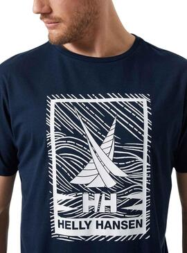 T-Shirt Helly Hansen Shoreline Marine für Herren