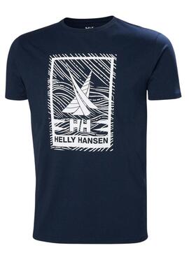 T-Shirt Helly Hansen Shoreline Marine für Herren