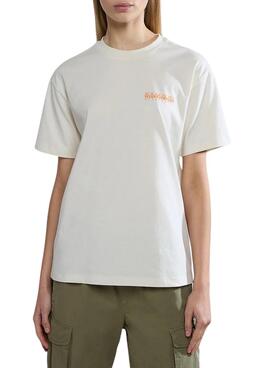 T-Shirt Napapijri Faber Weiß für Damen