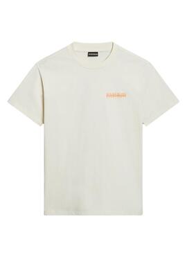 T-Shirt Napapijri Faber Weiß für Damen