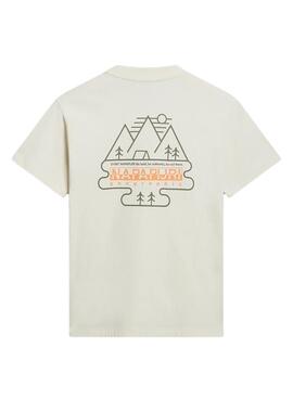 T-Shirt Napapijri Faber Weiß für Damen