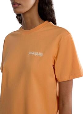 T-shirt Napapijri Faber Orange für Damen