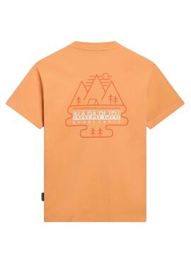 T-shirt Napapijri Faber Orange für Damen