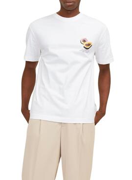 T-Shirt Jack and Jones Tampa Weiß für Herren