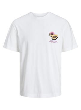 T-Shirt Jack and Jones Tampa Weiß für Herren