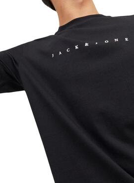 T-Shirt Jack and Jones Essential Schwarz für Herren