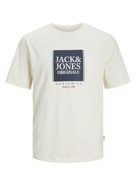 T-shirt Jack and Jones Lafayette Gelb für Herren